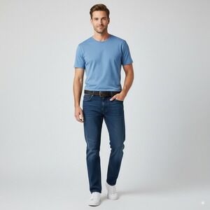 Buffalo David‎ Bitton Jackson-X Mens 36x34 Straight Stretch Dark Wash Jeans
